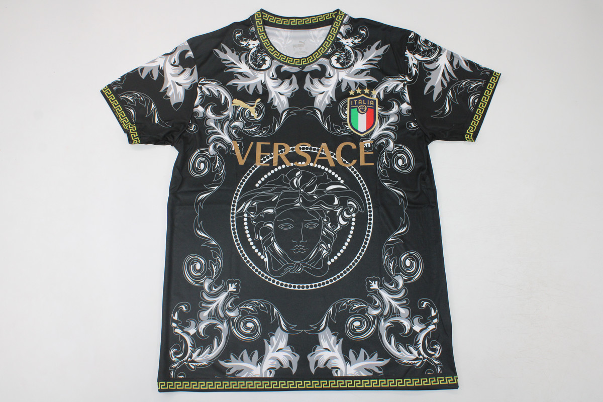 AAA Quality Italy 23/24 Special Versace Black Soccer Jersey